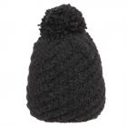 Bonnet tricot� avec doublure gris