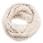 Echarpe loop douce et moelleuse avec paillettes gris clair