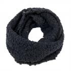 Echarpe loop douce et moelleuse avec paillettes noir