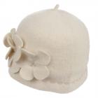 Bonnet de laine en laine d'ALESSANDRA BACCI blanc