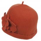 Bonnet de laine en laine d'ALESSANDRA BACCI orange