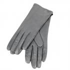 Gants pour femmes en cuir avec doublure en cachemire anthracite