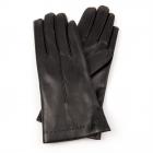 Gants en cuir doubl�s pour femmes Made in Italy noir