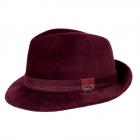 Trilby James en velours by MICHAEL ZECHBAUER bordeaux