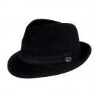 Trilby James en velours by MICHAEL ZECHBAUER noir