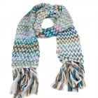 BARTS | �charpe femme � franges bleu clair