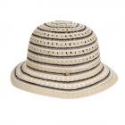 Chapeau Cloche de qualit� l�g�re en m�lange de paille de papier noir