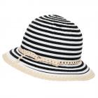 Chapeau Cloche froissable � bord large pour femmes noir
