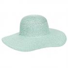 Chapeau scintillant pour femme avec large bord vert