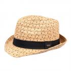 Chapeau Trilby avec garniture en reps nature