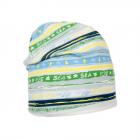 Bonnet � rayures pour enfants bleu clair