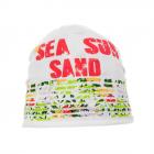 casquette l�g�re pour enfants avec �criture imprim�e blanc laine