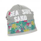 casquette l�g�re pour enfants avec �criture imprim�e gris clair