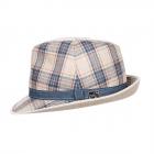 Chapeau Trilby Spencer en soie de M.Zechbauer beige