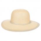 Chapeau en papier Pamela de ALESSANDRA BACCI beige