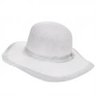 Chapeau en papier Pamela de ALESSANDRA BACCI blanc