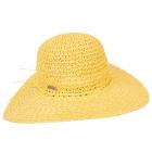 SEEBERGER | Chapeau de paille en papier pour femme � large bord jaune