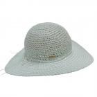 SEEBERGER | Chapeau de paille en papier pour femme � large bord vert clair