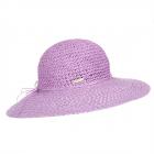 SEEBERGER | Chapeau de paille en papier pour femme � large bord viola