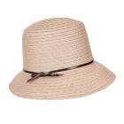 HUTTER | Chapeau d'�t� Cloche femme en chanvre l�ger et a�r� gris