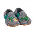GIESSWEIN | Chaussons gar�on mod�le Steinwiesen Slim Fit en laine vierge gris