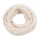 HUTTER | Echarpe loop en tricot beige