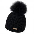 Bonnet � pompon Helene avec doublure de NORTON noir