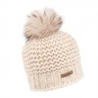 Bonnet � pompon Ilaria avec doublure int�rieure de NORTON blanc laine