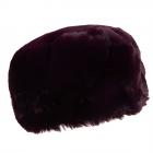 FASHION | Bonnet en fourrure synth�tique pour femmes bordeaux