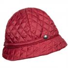 Chapeau de poche en forme de cloche avec doublure int�rieure chaude bordeaux
