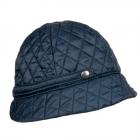 Chapeau de poche en forme de cloche avec doublure int�rieure chaude bleu