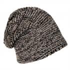 Bonnet avec bandes en lurex noir