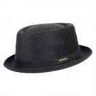 STETSON | Chapeau � pork pie � en laine vierge gris