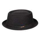 STETSON | Chapeau � pork pie � en laine vierge noir