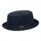 STETSON | Chapeau � pork pie � en laine vierge bleu