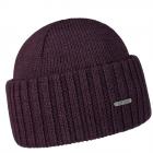 STETSON | Bonnet Bonnet en laine m�rinos avec revers prune