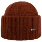 STETSON | Bonnet Bonnet en laine m�rinos avec revers rouge-brun