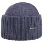 STETSON | Bonnet Bonnet en laine m�rinos avec revers bleu moyen