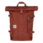 BARTS | Sac � dos de city avec fermeture �clair rouge-brun