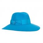 BORSALINO | Chapeau pour femme en poils de lapin tr�s fins avec large bord turquoise
