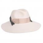 BORSALINO | Chapeau pour femme en poils de lapin tr�s fins avec large bord camel