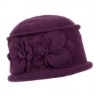 Bonnet de laine Wendy de WILLI bordeaux