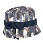 Chapeau en tissu Christina imperm�able par ALESSANDRA BACCI bleu fonc�