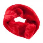 Echarpe en fourrure tiss�e moelleuse de ALESSANDRA BACCI rouge