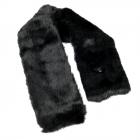 Echarpe en fourrure tiss�e moelleuse de ALESSANDRA BACCI noir