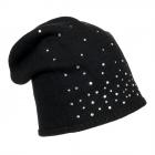 Casquette Laura avec strass de ALESSANDRA BACCI noir