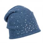 Casquette Laura avec strass de ALESSANDRA BACCI bleu