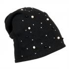 Bonnet Perle de ALESSANDRA BACCI noir