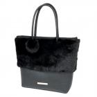 Sac � main Carletta de ALESSANDRA BACCI noir