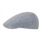 STETSON | Chapeau homme casquette plate, une pi�ce en lin bleu2